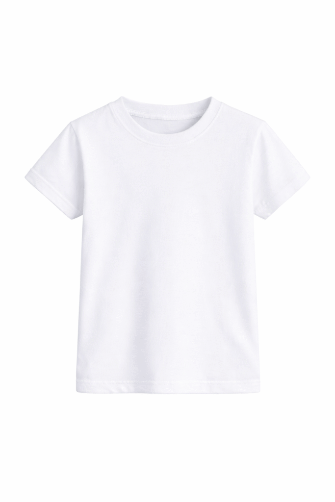 Remera Escolar Unisex Blanca