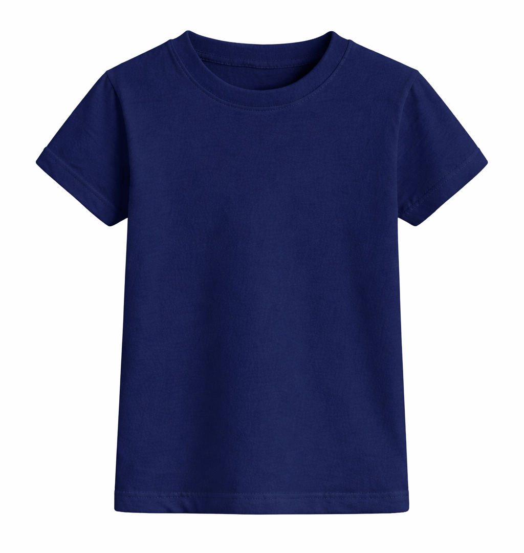 Remera Escolar Unisex Azul