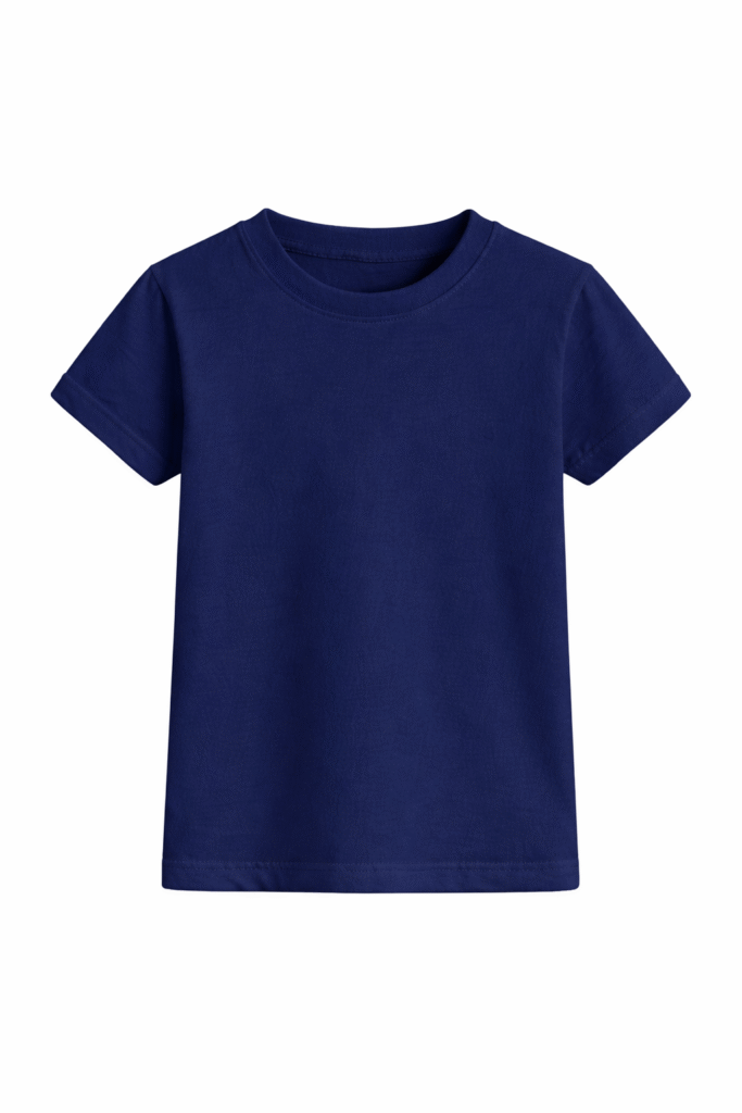Remera Escolar Unisex Azul