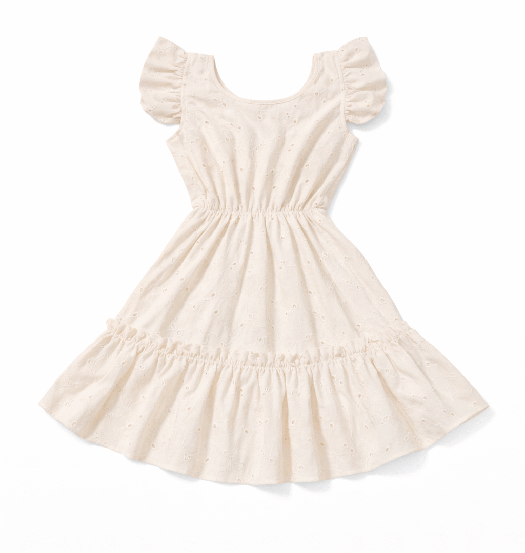 Vestido Brodery Olivia Beige
