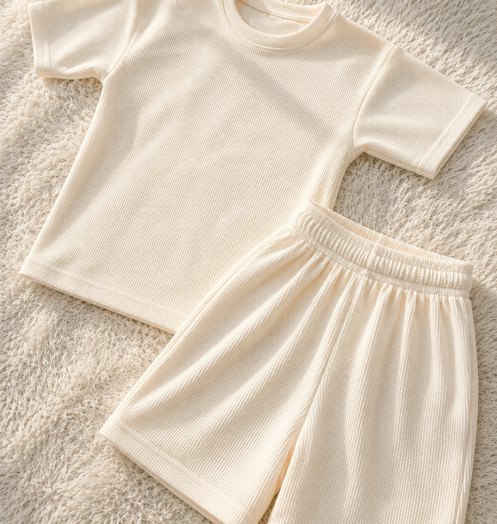 Conjunto Wafle Blanco