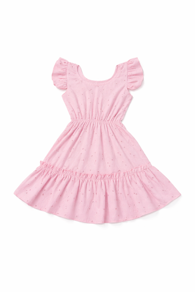 Vestido Brodery Olivia Rosa