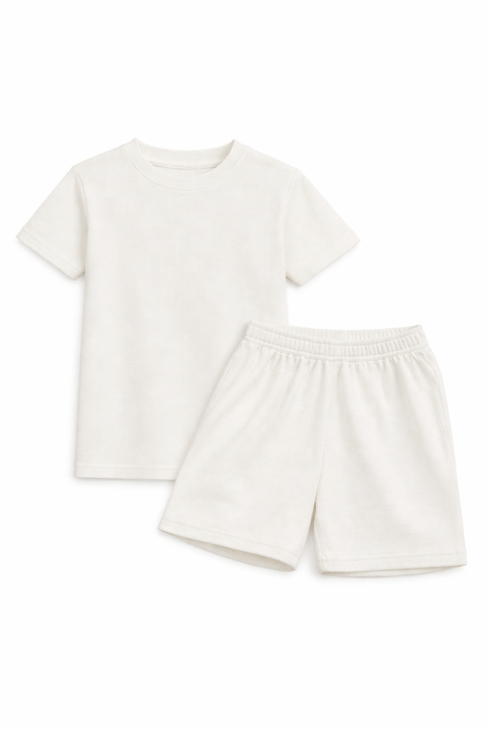 Conjunto Wafle Blanco